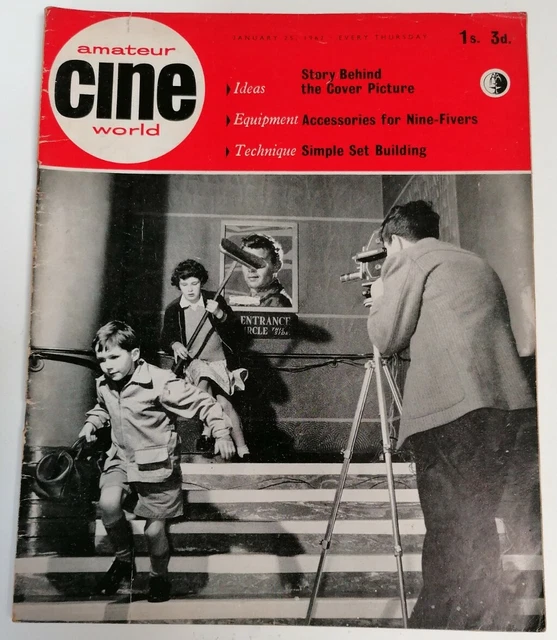 MAGAZINE VINTAGE Amateur Cine World Film making Magazine Date Jan 