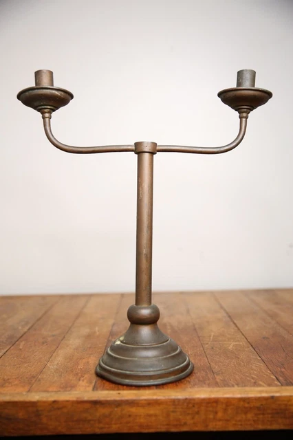 Vintage Candlestick Holder Candelabra 2 Arm double Pair brass victorian ornate