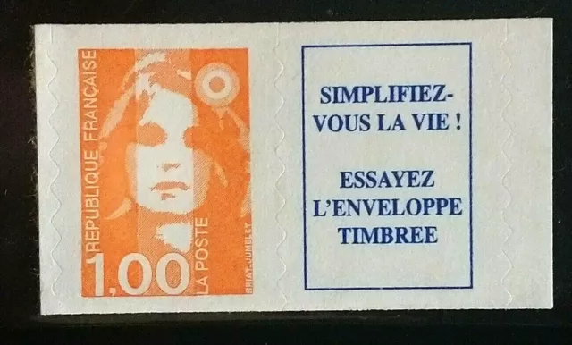 France Timbre N°3009a Marianne Bicentenaire Adhésif  + Vignette / NEUF** / 1996