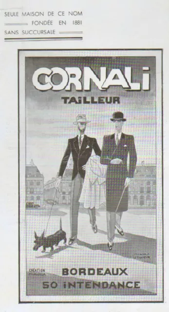 33 Bordeaux Cornali Tailleur Publicite 1937