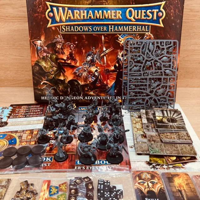Warhammer Quest Shadows Over Hammerhal 99,9 % komplett (keine Montageanleitung)