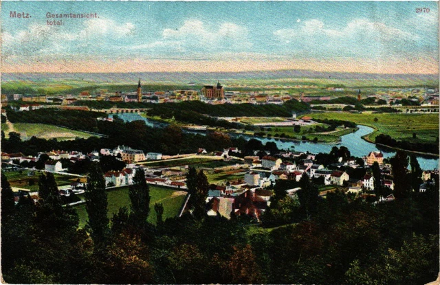 CPA Lorraine Moselle METZ Total (984492)