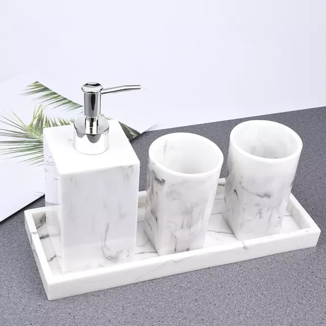Set di accessori per il bagno Bottiglia per lozione Struttura in marmo per