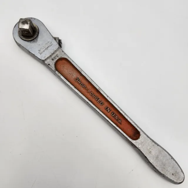 Vintage J H Williams S-50 Ratchet Wrench Push Through 1/2 Inch Drive 10 Inch
