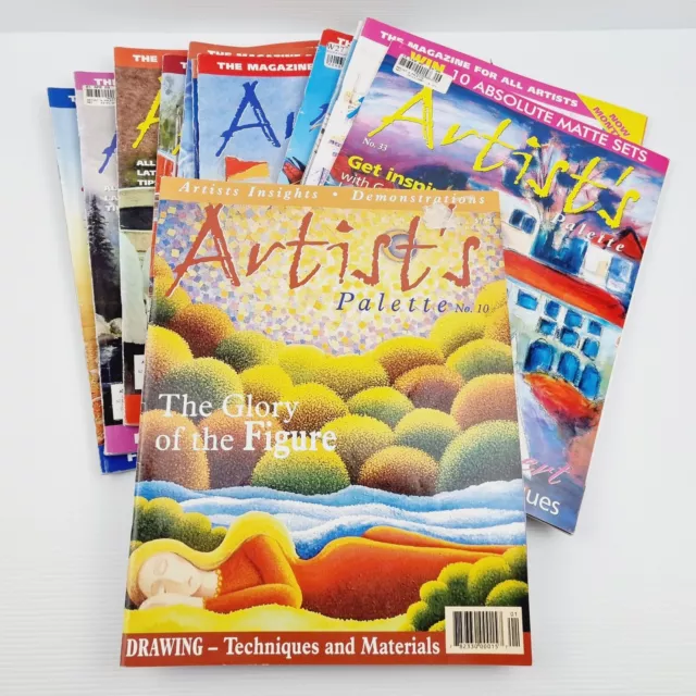 12x Artist's Palette Magazines Bundle Lot Issues Between 10 - 73