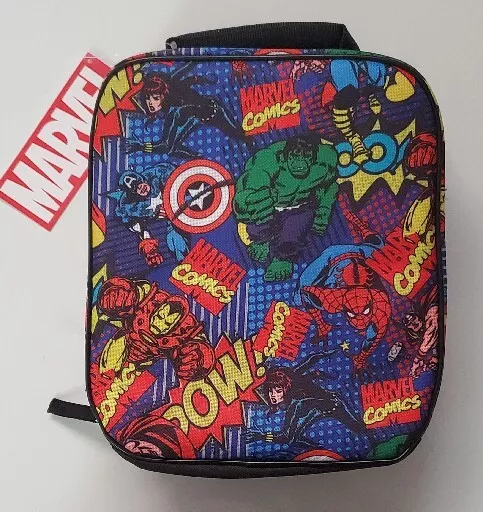 Bolsa de almuerzo con estampado de cómics de Marvel Avengers