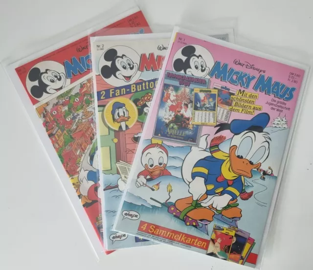 Micky Maus Jahrgang 1991 ~ Heft 1 - 52 mit allen Beilagen ~ zur Auswahl