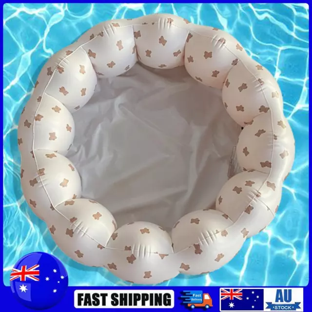 Inflatable Baby Game Pool Foldable PVC Portable for Garden Indoor (bear)