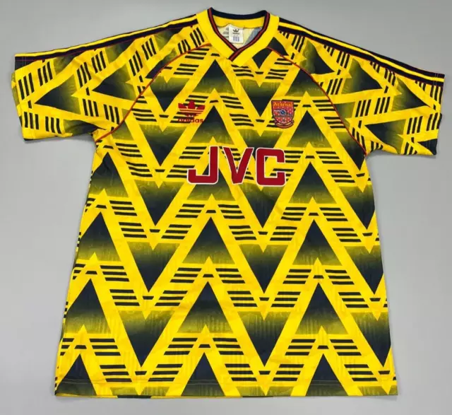GUNNERS Bruised Banana REMAKE 1991-93 adidas Arsenal Away Shirt