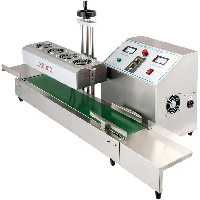 Continuous Induction Sealing Machine LX6000A 20-80mm Bottle Cap Automatic Sealer