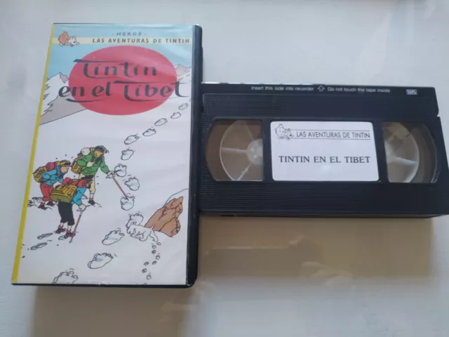 Tintin Las Aventuras Tintin En El Tibet Herge 1992 - VHS Cinta Tape Español