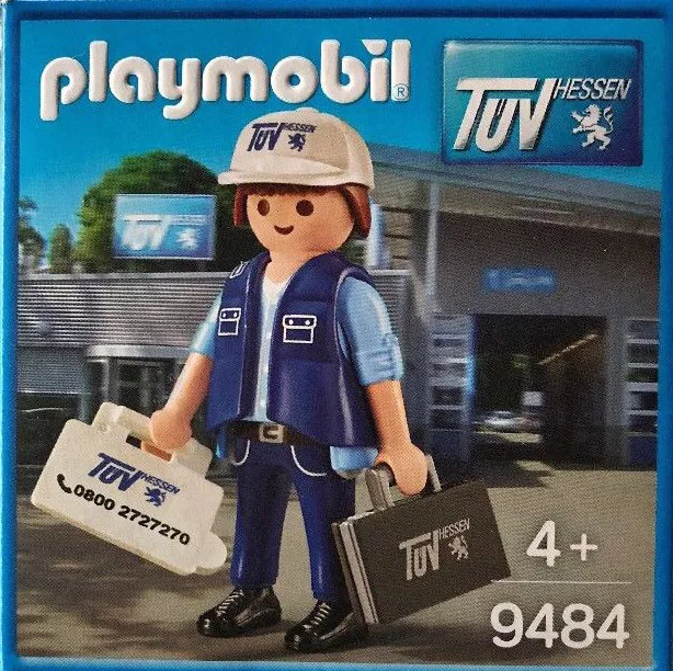 Playmobil TÜV Hessen Prüfer 9484 Neu & OVP Sonderfigur MISB Promo Werbefigur