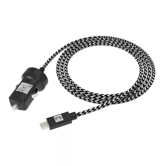 Micro Chargeur Voiture USB 2.4A 12W Universal Allume-Cigare Prise Câble Pour