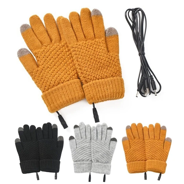 Accessoires Moufles Chauffant Electrique Hiver Chaud Complet Main Gants Souple
