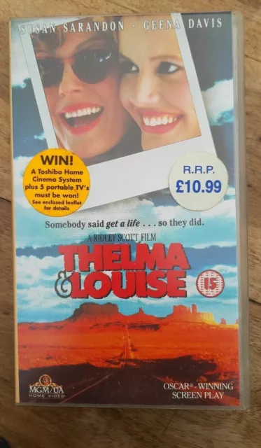 Thelma And Louise VHS Susan Sarandon Geena Davis Video Tape