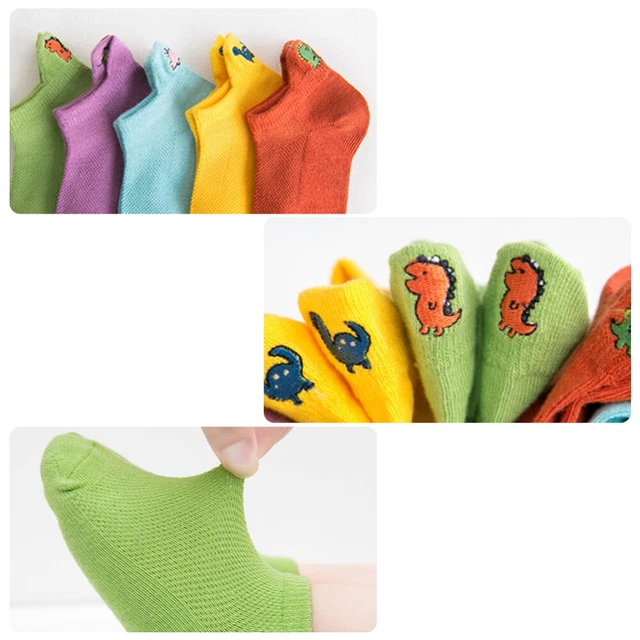 5 paia di calzini per bambini estivi calzini calzini ricamo calzini 9