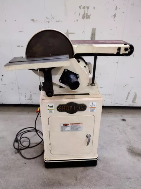 Shop Fox W1676 6/10 Combination 6" Belt And 10" Disc Sander