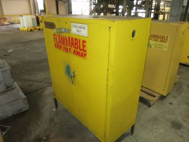 Flammable storage lab cabinet, approx. 30 gal. cap