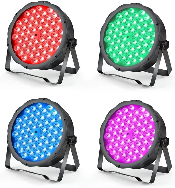 BETOPPER Stage Lights Strobe Lights LED Par Lights 54 * 1.5w RGB 3 in 1 DMX512 4