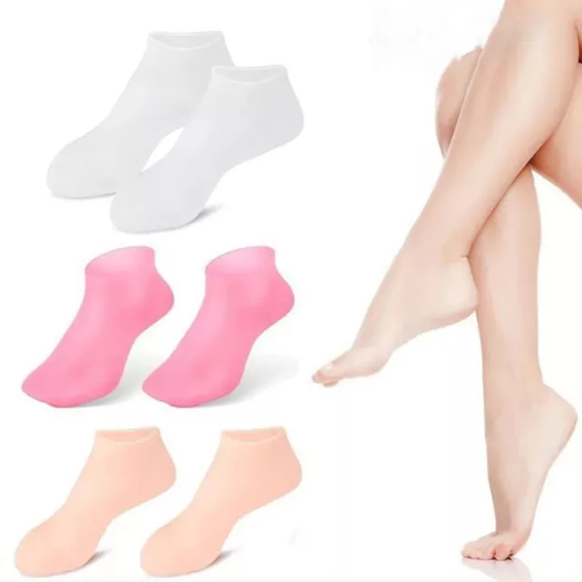 Silikon Fuß pflege Socken Schmerz linderung Tote Haut entfernen Schutz  Frauen