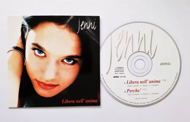 JENNI Libera nell' anima 2-track CD Single Card sleeve