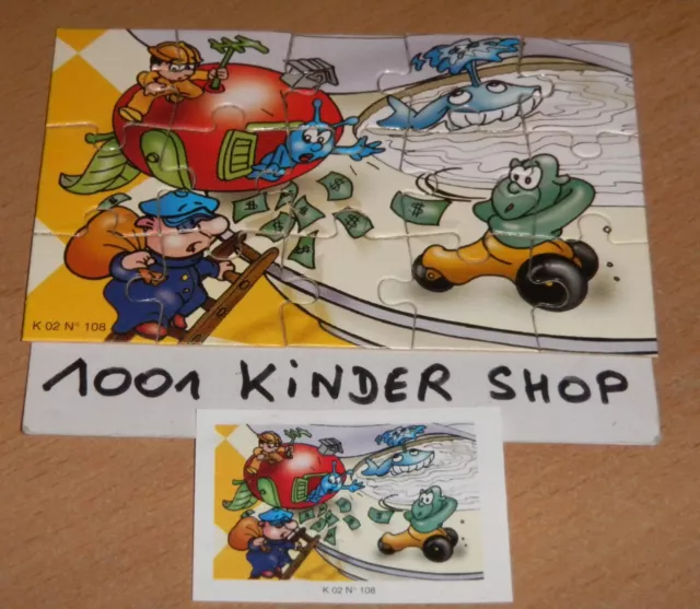 Kinder K02 N°108 Puzzle + Bpz