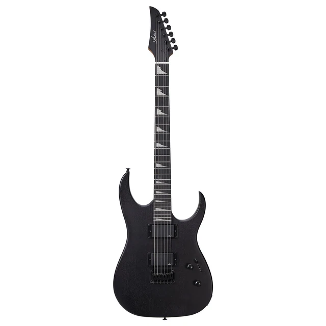 Artist SS91 Deluxe Hardtail Electric Guitar with Bullbucker Pickups Black