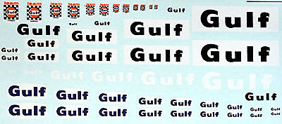 Gulf Sponsoren Bogen No.6-1:43 Decal Abziehbilder 