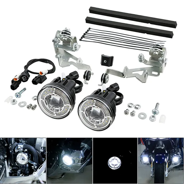 LED Foglights Clear Attachment Kit Fit For Honda Goldwing 1800 2018-2023 2021 19