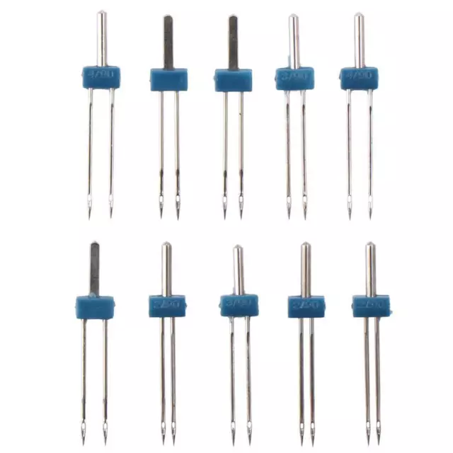 12pcs 3 Sizes Twin Needles Stretch Needles Pins  for Household Sewing Machine