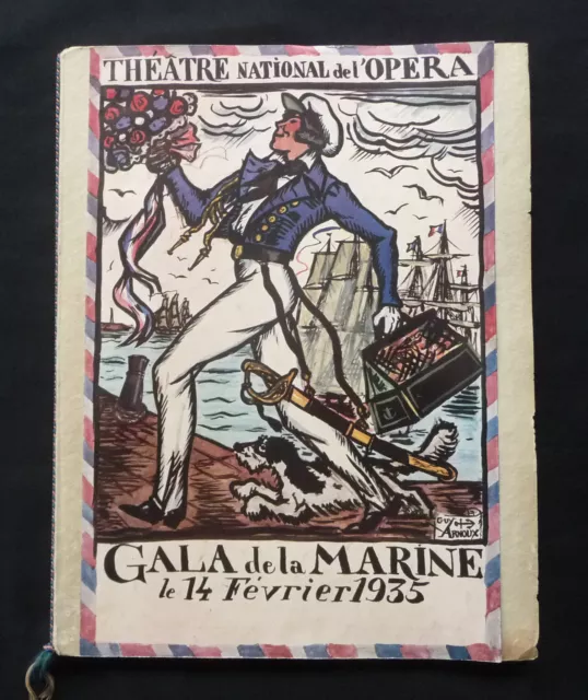 GALA de la MARINE le 14 février 1935 - Théâtre National de l'Opéra - programme