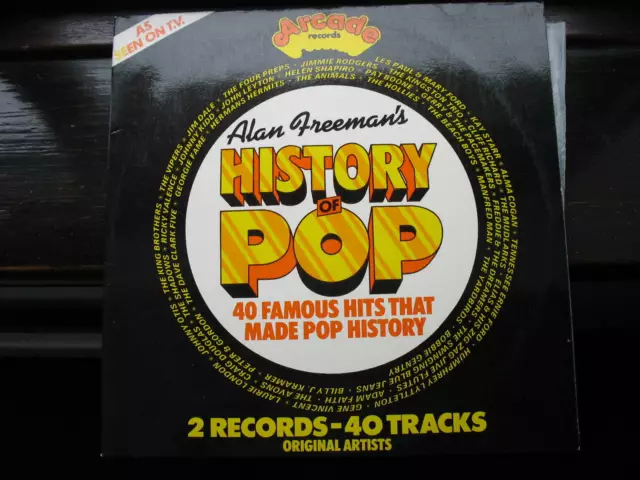 V/A-Alan Freeman's History Of Pop. Double Vinyl Lp. 40 Classic 50'S 60'S. Disco