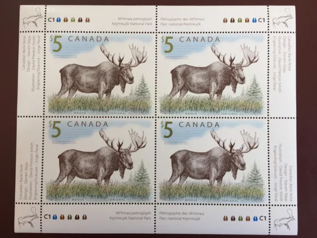 Canada Stamp - 2003 WILDLIFE DEFINITIVE $5.00 MOOSE - Variety Vertical 'SCRATCH' 3