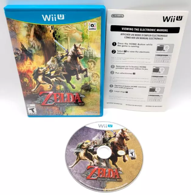 THE LEGEND OF ZELDA TWILIGHT PRINCESS HD Wii U CIB COMPLETE IN BOX NINTENDO