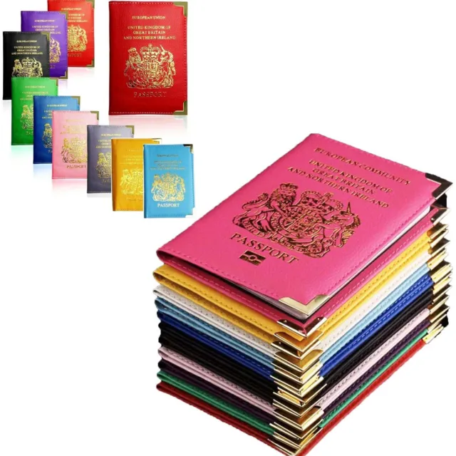 Passport Cover New Passport Holder For UK & European PU Leather  UK Seller