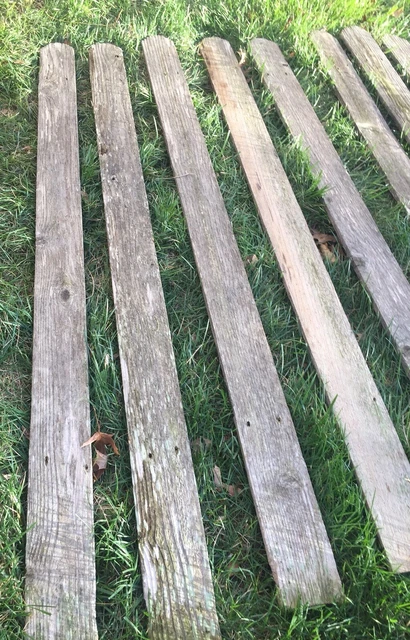 60” Weathered Barn Wood 15 Pcs Fence Boards Planks Reclaimed Old Cedar Rustic 3