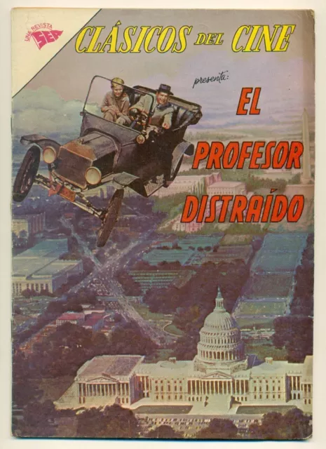 CLASICOS del CINE #74 El Profesor Distraido, Novaro Mexican Comic 1962