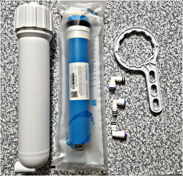 Reverse Osmosis RO membrane housing kit with spanner, 75GPD