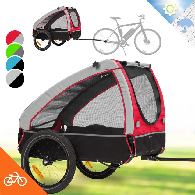 Colgante para perro remolque de bicicleta remolque de bicicleta para perros 250 L resistente 45 kg rojo