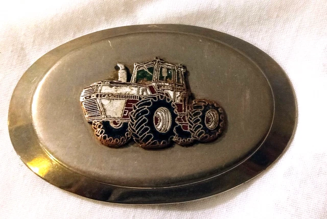 Vintage J.I. CASE TRACTOR BELT BUCKLE...COOL!