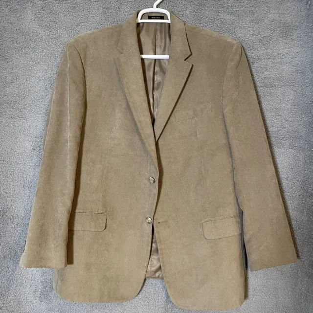 Pronto Uomo Corduroy Blazer Jacket Mens Size 46R Brown Sports Coat