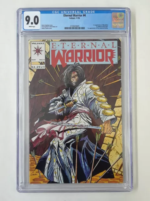 Comic Eternal Warrior #4, CGC Graded 9.0/VF NM, Key, 1st App. of Bloodshot 11/92
