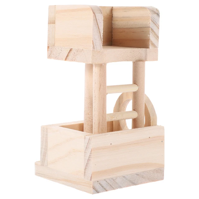 1pc Hamster Klettern Spielzeug Pet Plattform Pet Hideout Holz Hamster