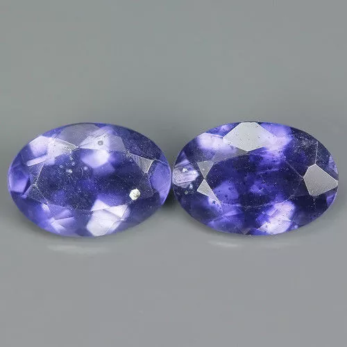 ★★ RARE !! 2 JOLIE IOLITE VIOLETTE : 0,64 CARAT  ★★ p26.161