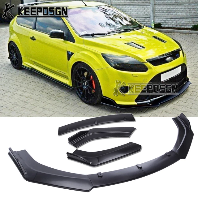 MATTE FRONT BUMPER Lip Spoiler Splitter Chin Body Kit For Ford Focus RS