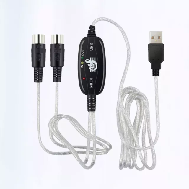 180 X2cm Piano Keyboard Cable to USB Interface for Editing&Recording Track