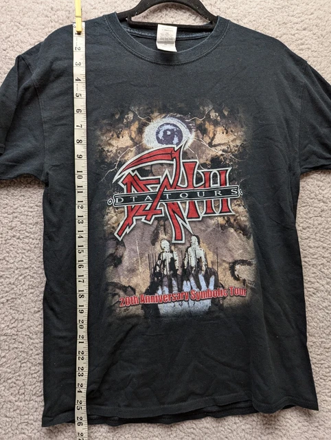 DEATH SYMBOLIC T-SHIRT Band Tour 2002/03 Black Tee DTA Tour Gilden 
