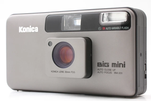 READ [Near MINT] Konica Big Mini BM 201 Point & Shoot Film Camera From JAPAN