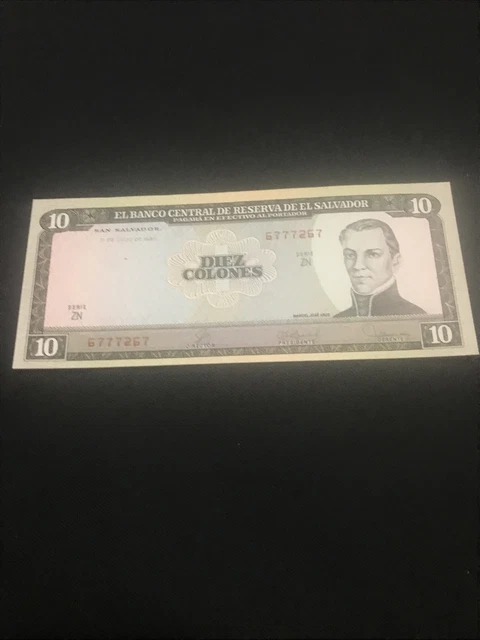 EL Salvador 10 colones 1980 UNC