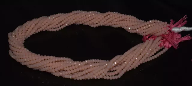 18 " X 1 Lose Strand Rose Quarz Hydro Edelstein 4-4.5 MM Facettierte Perlen
